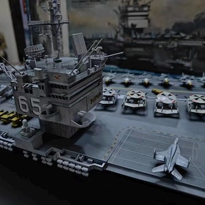 USS Enterprise CVN-65 Model – 1/350 Scale, Shipyard PE, Yuzu Air Wing