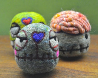 Wool Zombie Eggbox Toys Ready to Ship