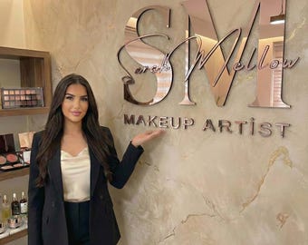 Business Sign, Reception Sign, Laser Cut Logo Sign, Office Sign, Custom Signs, Clinic Sign, Beauty Salon Sign, Business Signboard, 3D