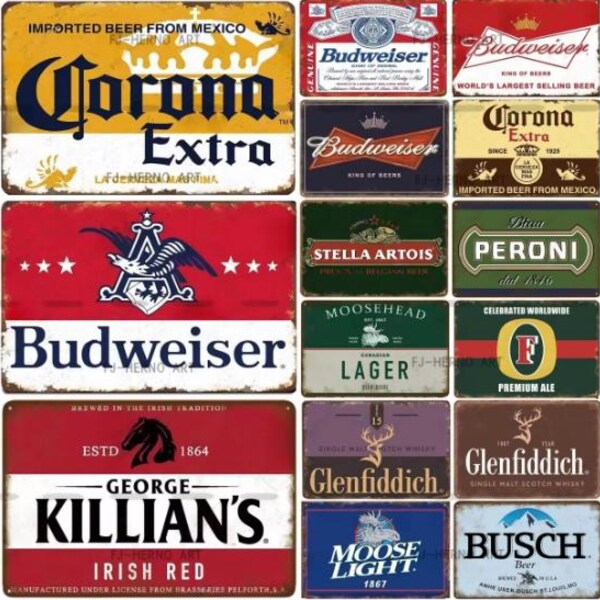 Vintage Beer Sign - Etsy