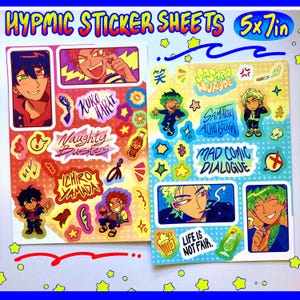 Hypnosis Mic Sticker Sheets - Naughty Busters & Mad Comic Dialogue