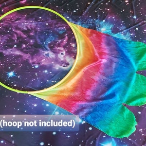 Hoop Silk Veil  * CUSTOM dyed & size, Single. Hoop NOT included. *Please Read Item Details!*