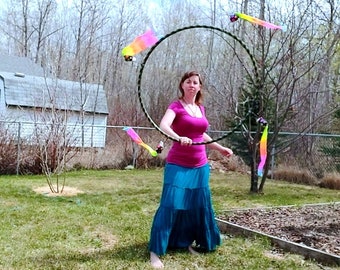 Fire Hoop Wick Covers * CUSTOM made Silk Streamers, Pm me your wick diameter size. SINGLES Choose # needed at checkout. Pls read item detail