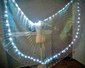 LED Isis Dance Wings *CUSTOM Made, light up glowing dance wings *please read item details