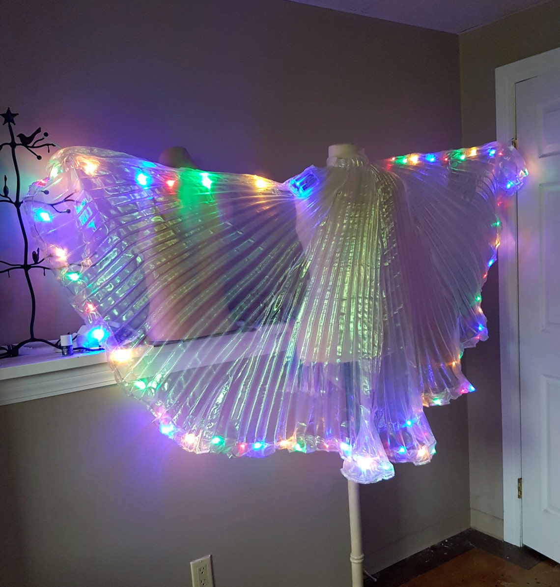 FESTIVAL Wings LED Dance wings knee length | Etsy
