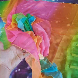 Vegan (not silk) Veil Fans CUSTOM made right & left hand pair on bamboo fan handles *Please read Item Description before purchasing.