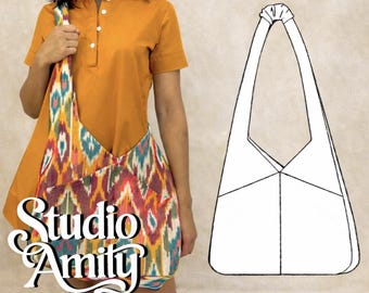 Traveler's Tote Bag Sewing Pattern (PDF)