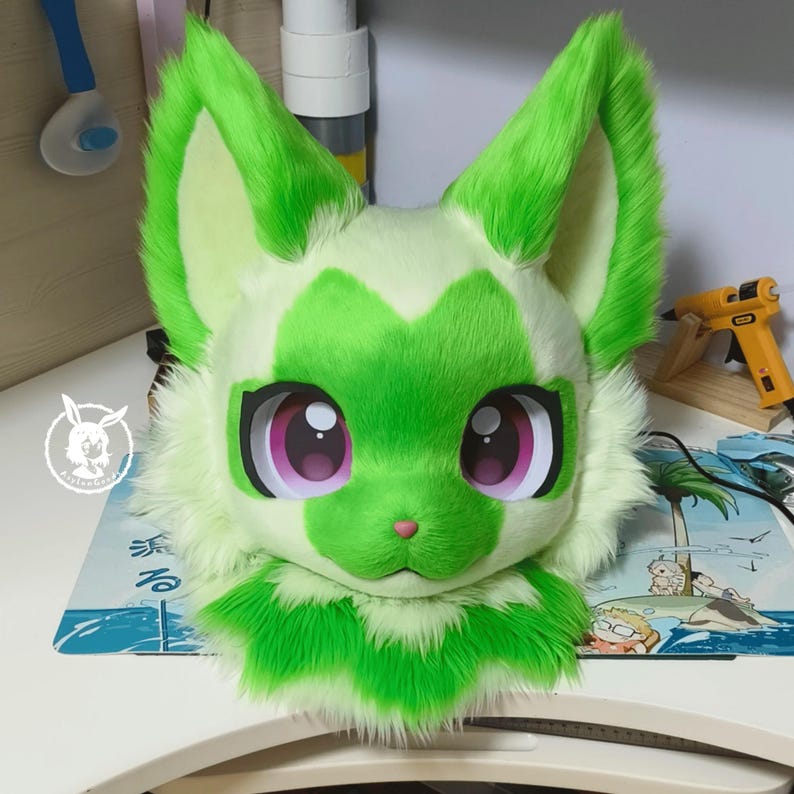 Grassland Cat God Fursuit Head,cosplay Kenomo Furhead,theme Party,furry ...