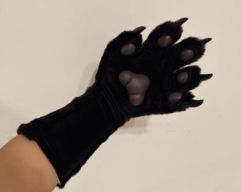Long arm kigurumi paws with pads - fursuit furry KIG ver Slimming claw - Perfect for your own clothes - Accept customization