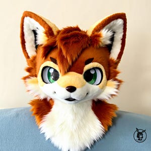 Cute Gentleman Dog Furry Head,Cosplay Kenomo Fursuit Head,Theme Party,Furry Fursona Mask,Fursuit Premade,Fursuit Fan