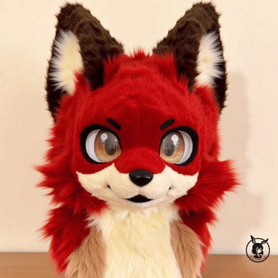 ケモノ着ぐるみ ファーマスク ケモノ 着ぐるみ コスプレ ファーマスク - メルカリ