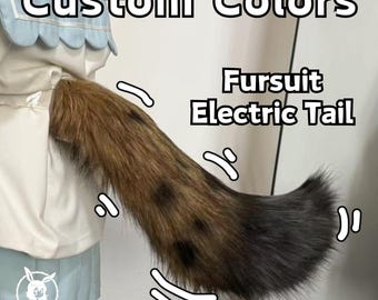 Customizable Fursuit Tail, Fursuit Remote Electric Tail,Fursuit Essential Accessories, Essential COSPLAY,Furry Automatic Wagging Of The Tail