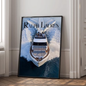 Fashion Magazine Poster Vintage Fashion Magazine Poster, Retro Fashion Art, Luxury Fashion Print, Old Ralph Lauren Physical Wall Art