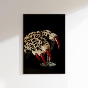 Cheetah Print Poster, Leopard Print Cheetah Poster Leopard Wall Art Cool Girl Prints, Luxury Art, Bedroom Art Physical Luxury Wall Art