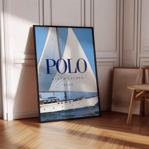 Fashion Magazine Poster, Vintage Fashion Magazine Poster, Retro Fashion Wall Art Luxury Fashion Print Old Ralph Lauren Digital Wall Art