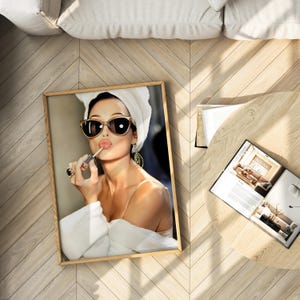 Audrey Hepburn Poster, Audrey Hepburn Print old hollywood art, audrey hepburn Wall Art, vintage movie Print, cinema poster, luxury fashion