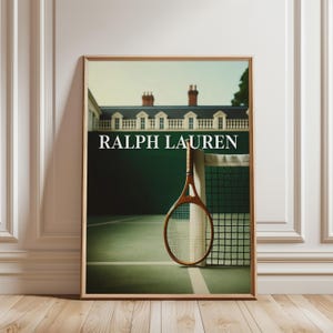 Fashion Magazine Poster, Vintage Fashion Magazine Poster, Retro Fashion Art, Luxury Fashion Print, Old Ralph Lauren, Physical Wall Art