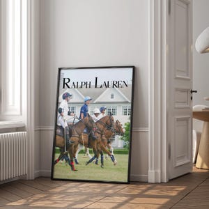 Fashion Magazine Poster, Vintage Fashion Magazine Poster, Retro Fashion Art, Luxury Fashion Print, Old Ralph Lauren Physical Wall Art