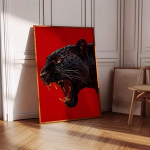 Cheetah Print Poster Leopard Print Cheetah Poster, Leopard Wall Art Cool Girl Prints Luxury Wall Art Bedroom Wall Art Luxury Poster
