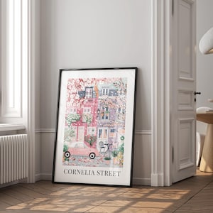 Cornelia Street Poster, Cornelia Street Wall Art, Cornelia Street Art. Cornelia Street Print, Modern Art, Physical Wall Art
