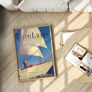 Ralph Lauren Poster Fashion Magazine Cover Vintage Fashion Poster Retro Fashion Art, Luxury Print, Old Ralph Lauren Physical Poster