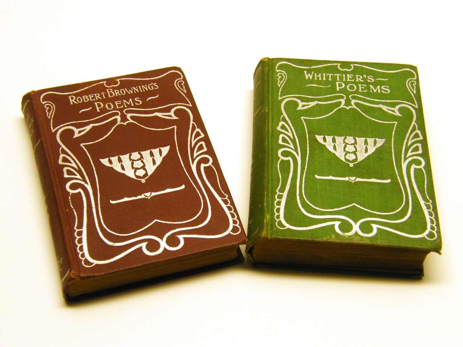 Antique Set of Pocket Poetry Books Whittier & Browning Circa Etsy