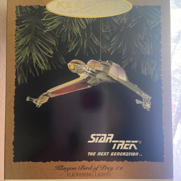 Klingon bird of prey christmas ornament