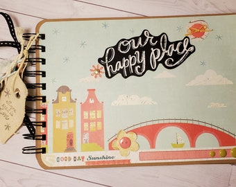 Il nostro Happy Place Mini Scrapbook 9 pagine decorate