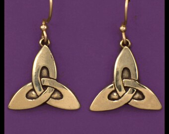 NUDO DE LA TRINIDAD CELTA - Pendientes - Bronce