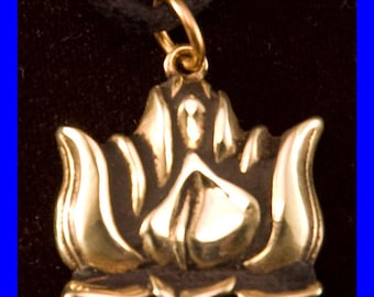 LOTUS- Colgante- Bronce