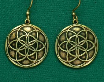 SEED DE VIDA- Bronce- Pendientes