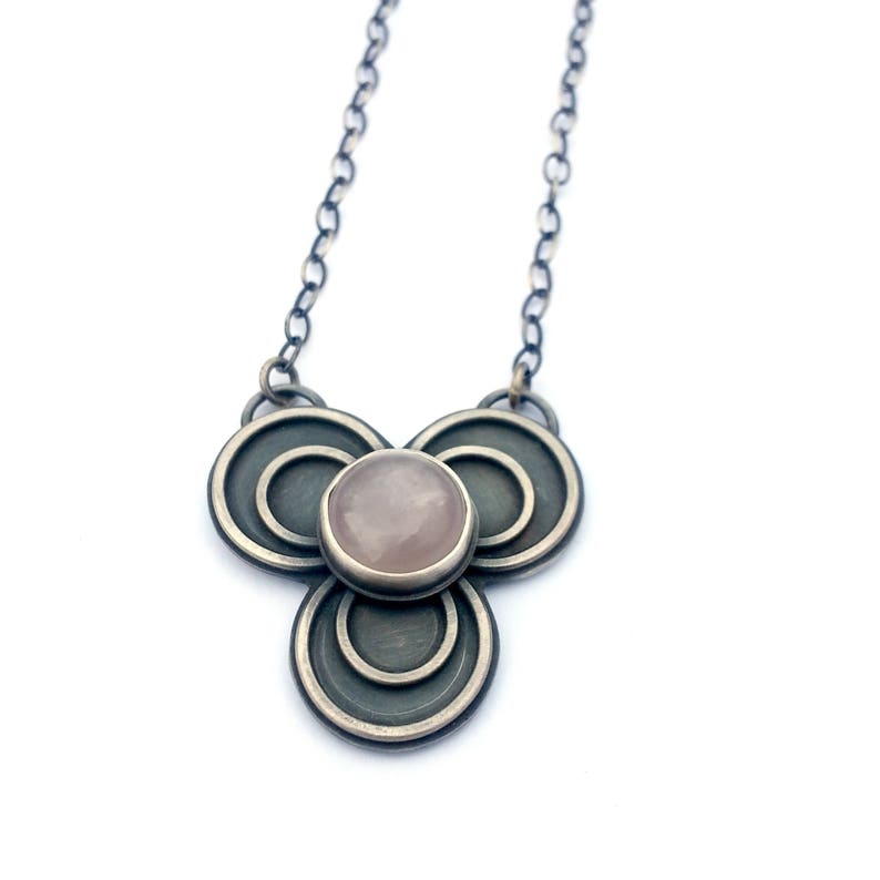 Sterling Silver Necklace Oxidized Silver Necklace From the Etsy