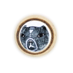 Healing Shard, Beach Pottery Knob - Bear