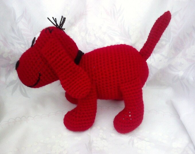 Clifford, the Big Red Dog. Crochet Pattern Etsy