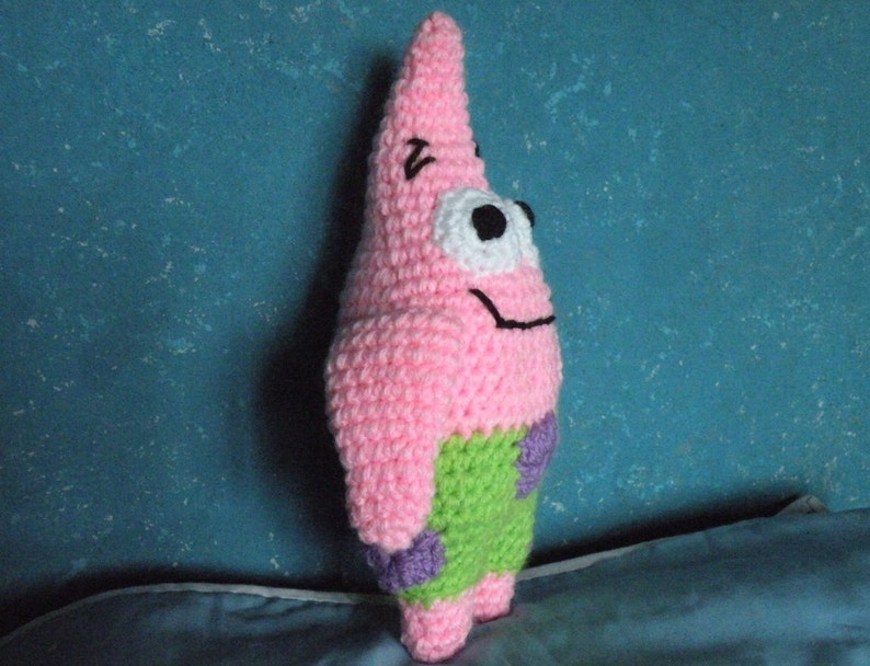 PDF Patrick Star 9.2 inches amigurumi doll crochet pattern image 2