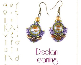 Declan earrings with Zoliduo beads - PDF instruction for personal use only