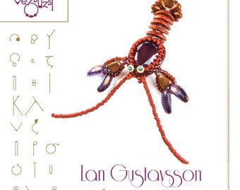 pendant tutorial / pattern Lan Gustavsson langouste– PDF instruction for personal use only