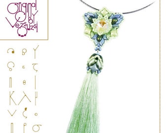 Tonda pendant with silk tassel pattern - PDF instruction for personal use only