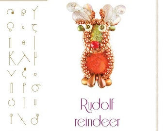 pendant tutorial / pattern Rudolf reindeer – PDF instruction for personal use only