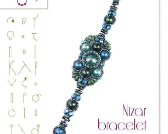 Bracelet tutorial / pattern Nizar bracelet – PDF instruction for personal use only