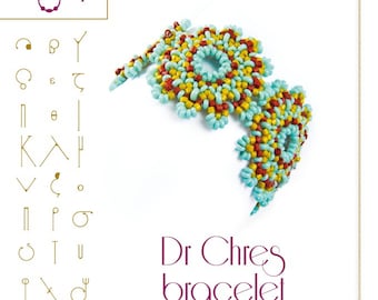 Beading tutorial / pattern Dr Chres bracelet Beading instruction in PDF – for personal use only