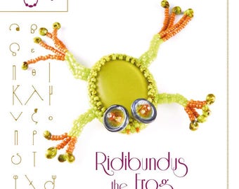 pendant tutorial / pattern Ridibundus the frog – PDF instruction for personal use only