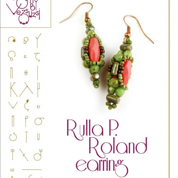 Rulla Picasso Roland earring... PDF instruction for personal use only