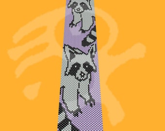 Peyote pattern Raccoons...PDF peyote pattern