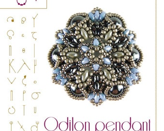 Beading tutorial – Odilon pendant – PDF instruction for personal use only