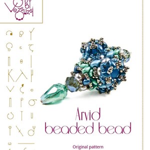 Beading tutorial / pattern Arvid beaded bead Beading instruction in PDF – for personal use only