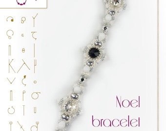 Bracelet tutorial / pattern Noel bracelet – PDF instruction for personal use only