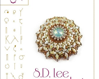 Jewelry pattern Pendant tutorial / pattern SD. Lee with SD beads..PDF instruction for personal use only