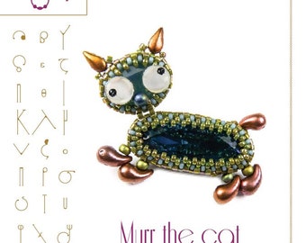 pendant tutorial / pattern Murr the cat – PDF instruction for personal use only