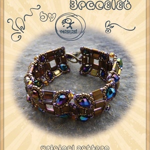 bracelet tutorial / pattern Alfred bracelet...PDF instruction for personal use only